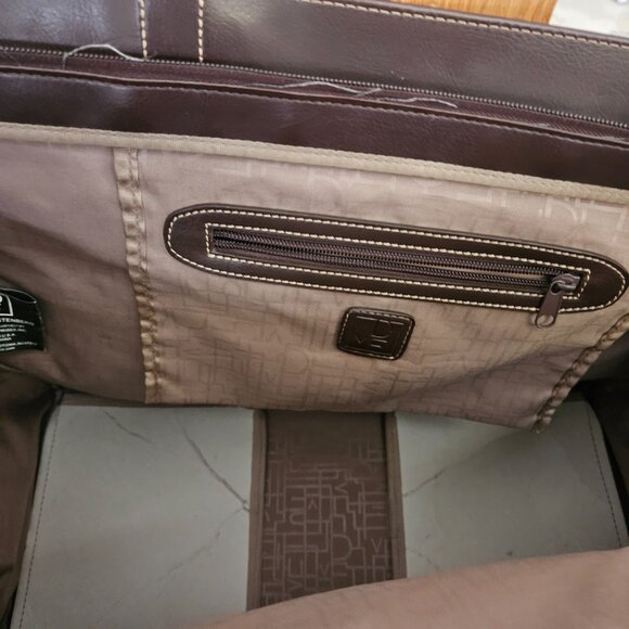 Vintage Diane Von Furstenberg Brown Weekend Travel Bag - Picture 4 of 4